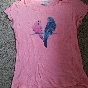 Adorable Pink Parakeet Shirt
